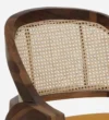 Rain Sheesham Wood Arm Chair In Scratch Resistant Provincial Teak Finish with Cane Mesh - Image 8