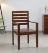 Gen Sheesham Wood Arm Chair In Provincial Teak Finish