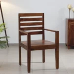Gen Sheesham Wood Arm Chair In Provincial Teak Finish