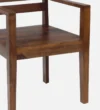 Gen Sheesham Wood Arm Chair In Provincial Teak Finish - Image 8