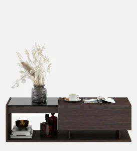 Sang Large Coffee Table In Choco Walnut Finish - Image 5
