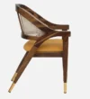 Rain Sheesham Wood Arm Chair In Scratch Resistant Provincial Teak Finish with Cane Mesh - Image 6