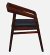 klint Sheesham Wood Arm Chair In Honey Oak Finish - Image 4