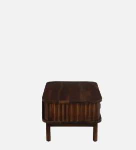 Fold Sheesham Wood Shutter Coffee Table In Scratch Resistant Provincial Teak Finish - Image 7