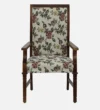 Rotton Sheesham Wood Arm Chair In Provincial Teak Finish - Image 5