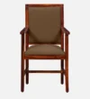 Cheshtigo Sheesham Wood Arm Chair In Honey Oak Finish - Image 5