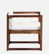 Avinav Sheesham Wood Arm Chair In Provincial Teak Finish - Image 5