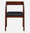 klint Sheesham Wood Arm Chair In Honey Oak Finish - Image 5