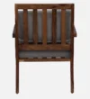 Niva Sheesham Wood Arm Chair In Grey & Rustic Teak Finish - Image 6