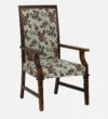 Rotton Sheesham Wood Arm Chair In Provincial Teak Finish - Image 3