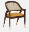 Rain Sheesham Wood Arm Chair In Scratch Resistant Provincial Teak Finish with Cane Mesh - Image 3