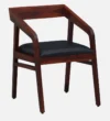 klint Sheesham Wood Arm Chair In Honey Oak Finish - Image 3