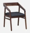 plint Sheesham Wood Arm Chair In Honey Oak Finish - Image 7