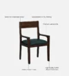 soniya Sheesham Wood Arm Chair In Provincial Teak Finish - Image 7