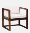 Avinav Sheesham Wood Arm Chair In Provincial Teak Finish - Image 4