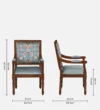 Yorkar Solid Wood Arm Chair In Provicial Teak Finish - Image 9