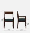 soniya Sheesham Wood Arm Chair In Provincial Teak Finish - Image 10