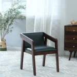 Shiva Sheesham Wood Arm Chair In Provincial Teak Finish