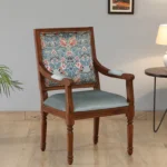 Yorkar Solid Wood Arm Chair In Provicial Teak Finish
