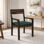 soniya Sheesham Wood Arm Chair In Provincial Teak Finish