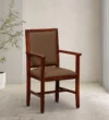 Cheshtigo Sheesham Wood Arm Chair In Honey Oak Finish