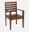 Gen Sheesham Wood Arm Chair In Provincial Teak Finish - Image 3