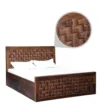 Shair Solid Wood Sheesham Storage Beds with Drawers - Image 4