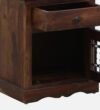 Valencia Wooden Dressing Table with Mirror in Honey Oak Finish - Image 4