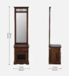 Valencia Wooden Dressing Table with Mirror in Honey Oak Finish - Image 7