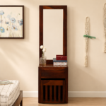 Ventura Sheesham Wood Dressing Table in Natural Teak Finish