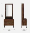 Winster Wooden Dressing Table with Mirror in Teak Finish - Image 4