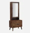 Winster Wooden Dressing Table with Mirror in Teak Finish - Image 6