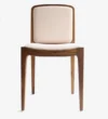 bar Natural Teak Wood Dining Chair in Blue Color - Image 4