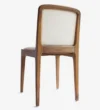 bar Natural Teak Wood Dining Chair in Blue Color - Image 6