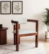 nel Luxury Solid Sheesham Wood Dining Chair