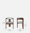 nel Luxury Solid Sheesham Wood Dining Chair - Image 12