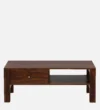 Aaklyn Modern Coffee Table in Rich Walnut Finish with Drawer - Image 8