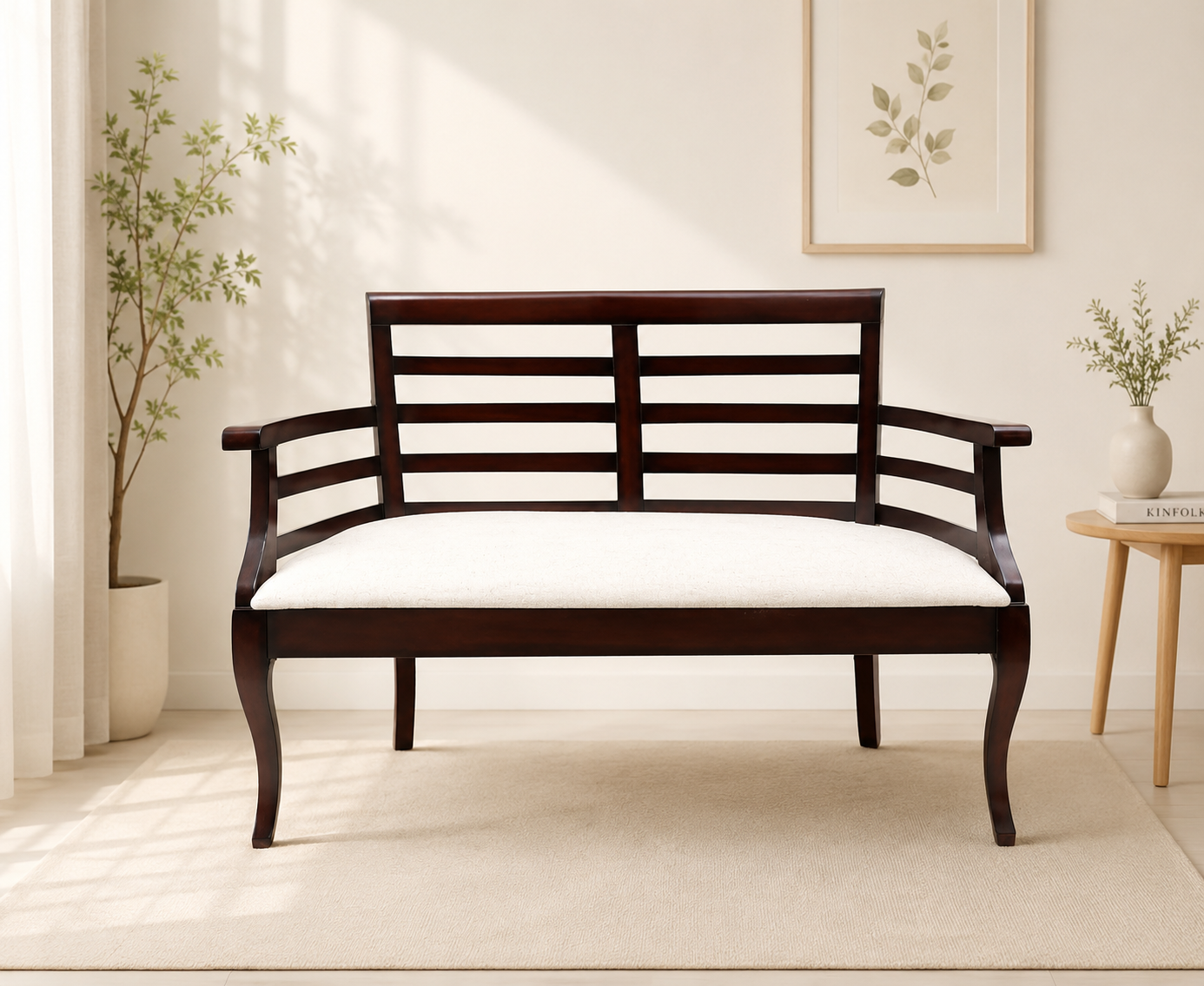 Althera Premium Fabric 2 Seater Sofa in Frost Grey Finish (1) Althera Premium Fabric 2 Seater Sofa in Frost Grey Finish - Image 1