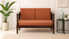 Aurora Contemporary Fabric 2 Seater Sofa with Deep Seating