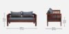 Avencia Elegant Fabric 2 Seater Sofa for Urban Homes - Image 2