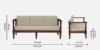 Brooklyn Modern Sheesham Wood Sofa for Elegant Interiors - Image 6