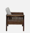 Caldero Sheesham Wood 1 Seater Sofa In Scratch Resistant Natural Wood Finish - Image 6
