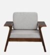 Caldero Sheesham Wood 1 Seater Sofa In Scratch Resistant Natural Wood Finish - Image 7