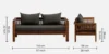 Castello Premium Fabric 2 Seater Sofa with Contemporary Design - Image 4