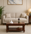 Cillow Artisan Crafted Sheesham Wood Coffee Table for Living Room