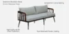 Elite Sheesham Wood 3 Seater Sofa for Modern Living Spaces - Image 7