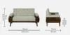 Elmont Premium Fabric 2 Seater Sofa for Compact Spaces - Image 3