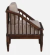 Fairmont Sheesham Wood 1 Seater Sofa in Scratch Resistant Provincial Teak Finish - Image 6