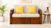 Florence Modern Fabric 2 Seater Sofa with Plush Cushions