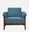 Glenwick Sheesham Wood 1 Seater Sofa in Scratch Resistant Walnut Finish - Image 3